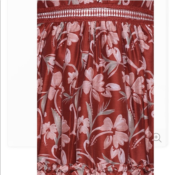 True decadence Burgundy Organza midi dress US4 - Picture 17 of 17